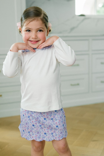 Iris Garden Long Sleeve Collar Shirt