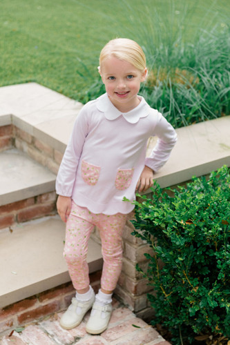 Pink Petal Long Sleeve Tunic Set
