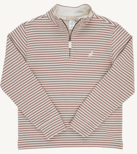 Hayword Half Zip - Gray Bay Brown / Palmetto Pearl Stripe