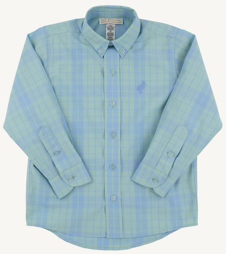 Dean's List Dress Shirt - Audubon Park Plaid / Sarasota Sky