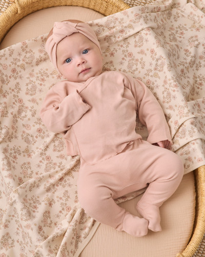 Wrap Top and Pant Set - Dusty Rose