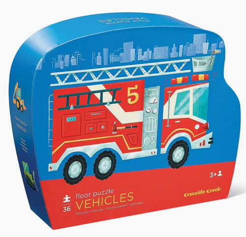 36-Piece Shaped Box Puzzle - Vehicles