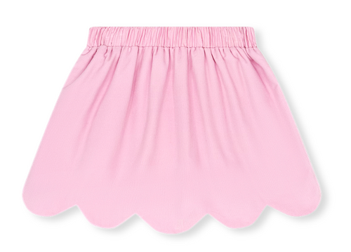 Susie Scallop Skirt - High Point Pink Corduroy