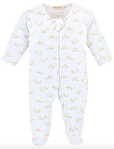 Tiny Baby Duckies Zip Footie