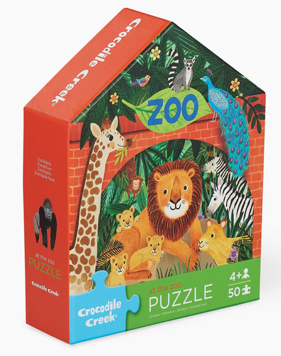 50-Piece Flat House Puzzle - Zoo