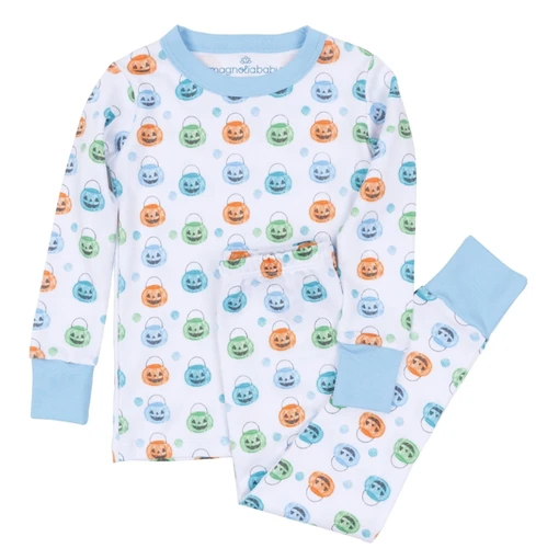 Pumpkin Party Blue Pajamas
