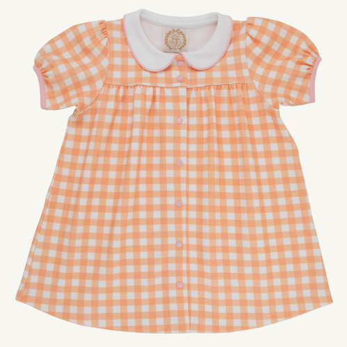 Tabitha's Teacher's Pet Dress (Heavy Weight Knit) - Seashore Sherbet Gingham