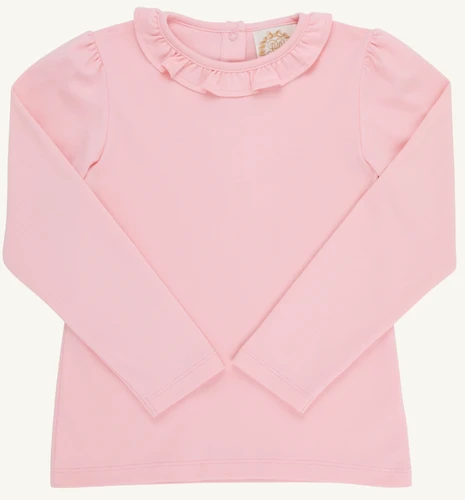 Reece Ruffle Top - Sandpearl Pink