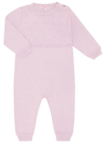 Pink Dotted Knit Bodysuit