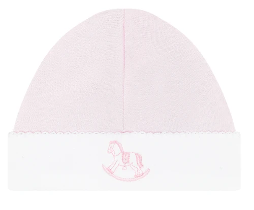 Pink Rocking Horse Embroidered Hat