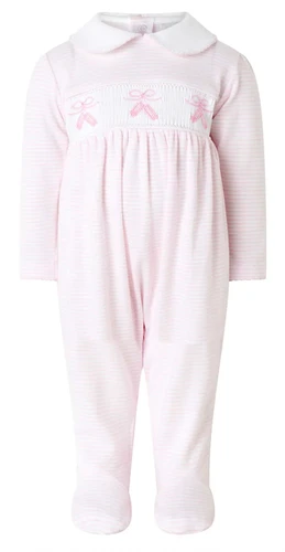 Pink Ballet Embroidered Babygrow
