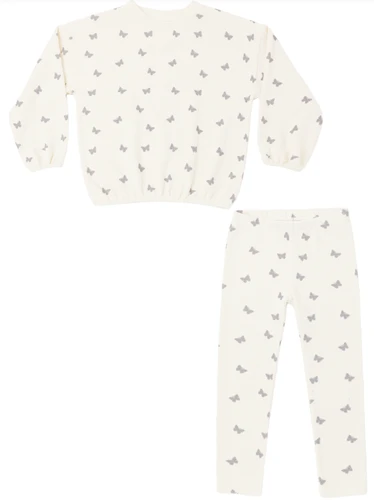 Spongey Knit Set - Butterfly Ditsy
