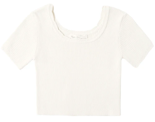 Scallop Tee - Natural