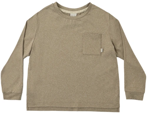Long Sleeve Pocket Tee - Heathered Olive