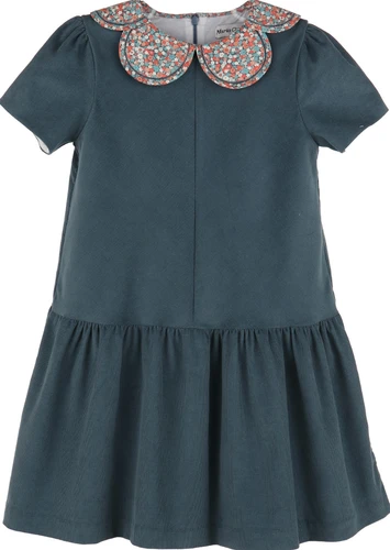 Vintage Blue Corduroy Dress