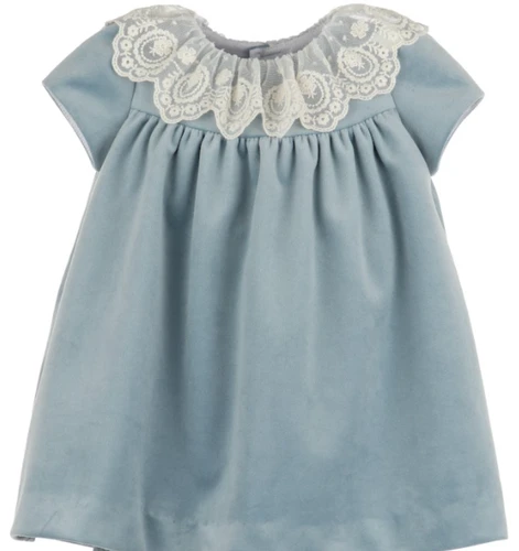 Deluxe Blue Velvet Float Dress
