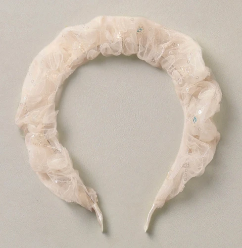 Gathered Headband - Pearl