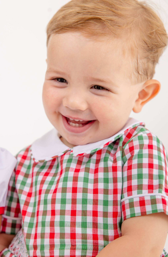 Brentley Bubble - Richmond Red and Kiawah Kelly Green Gingham/Worth Ave White