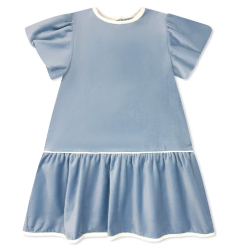 Harper Dress - Beaufort Blue Velvet