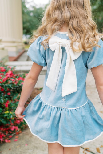 Harper Dress - Beaufort Blue Velvet