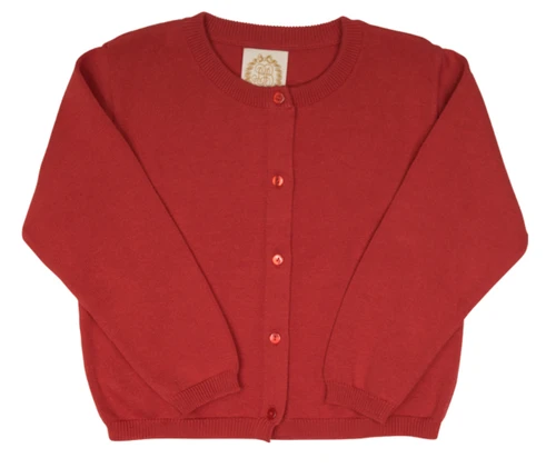 Cambridge Cardigan (Pearlized Buttons) - Richmond Red