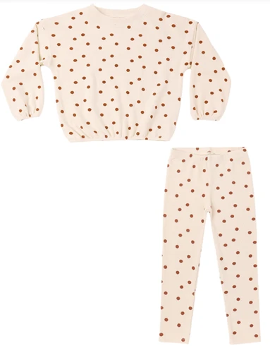 Spongey Knit Set - Ruby Dots