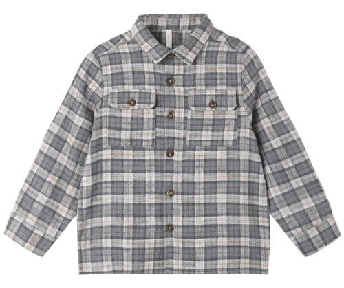 Pocketed Flannel Shirt - Winter Plaid