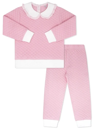 Cooper Quilted Playsuit - Petal Pink