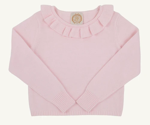 Reece Ruffle Sweater - Palm Beach Pink