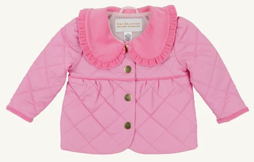 Maude's Carlyle Quilted Coat - Hamptons Hot Pink