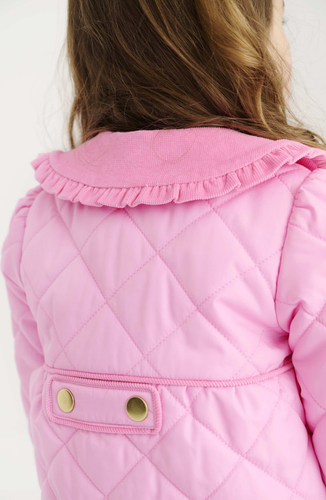 Maude's Carlyle Quilted Coat - Hamptons Hot Pink