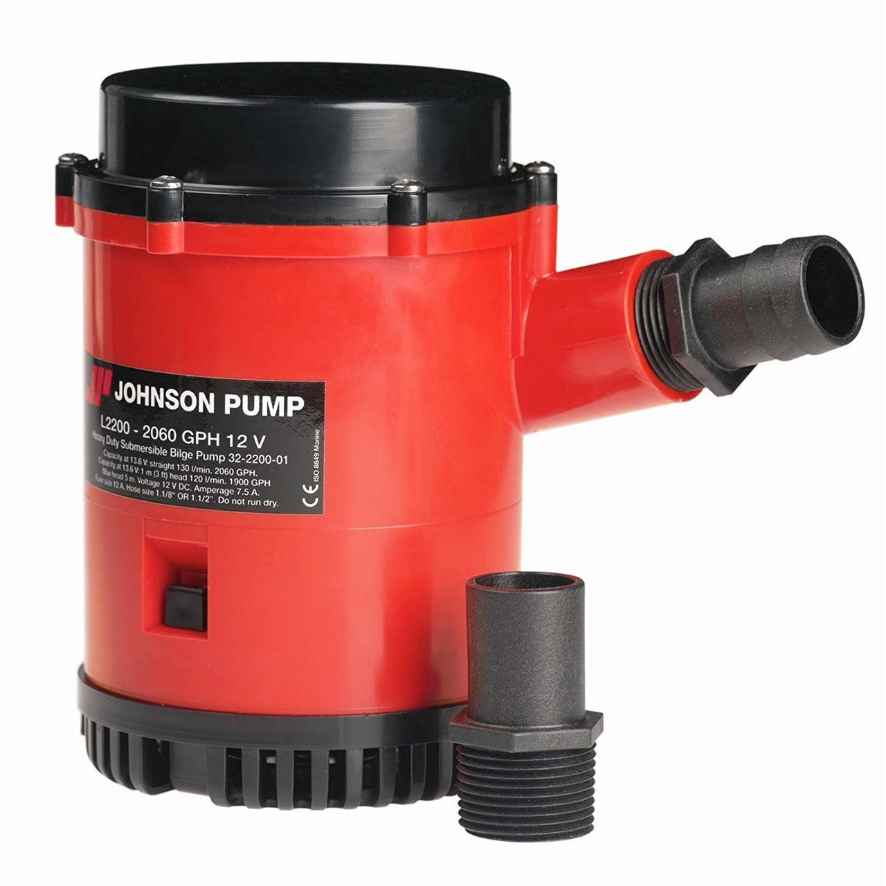 Johnson 22004 Bilge Pump, 12V, 2200 GPH