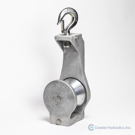 Hauler Block size 4, aluminum, front view