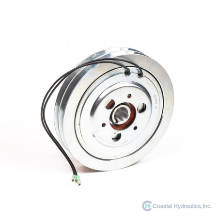 75V2-7.0 Electric Clutch, 7 inch Dia., 12 Volt, 2 Groove Belt, Taper Bore, front