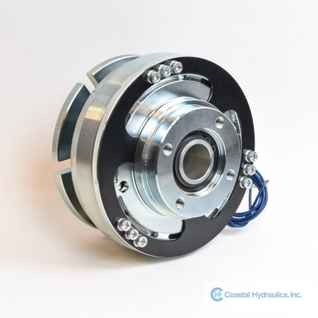 Ogura 80002658 Electric Clutch, 200 foot-pounds, 24 Volt, 1 Inch Shaft with Keyway, Direct Drive, for Gresen, image front view