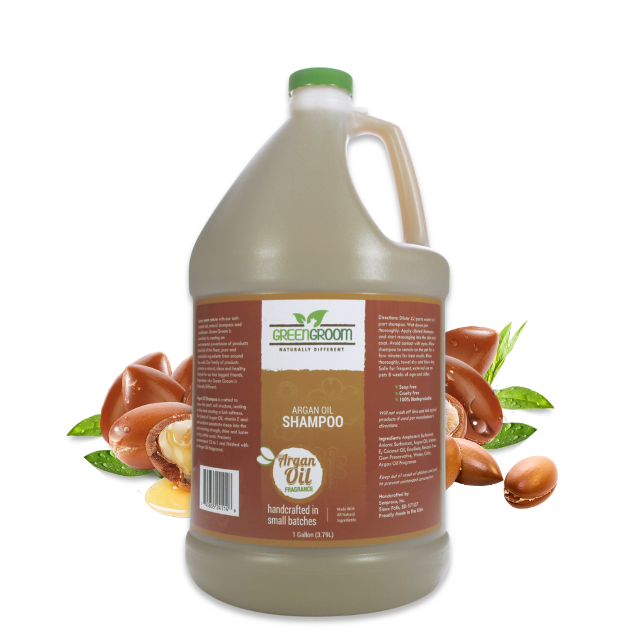 Green Groom Argan Oil Shampoo, Gallon Groomer's Choice
