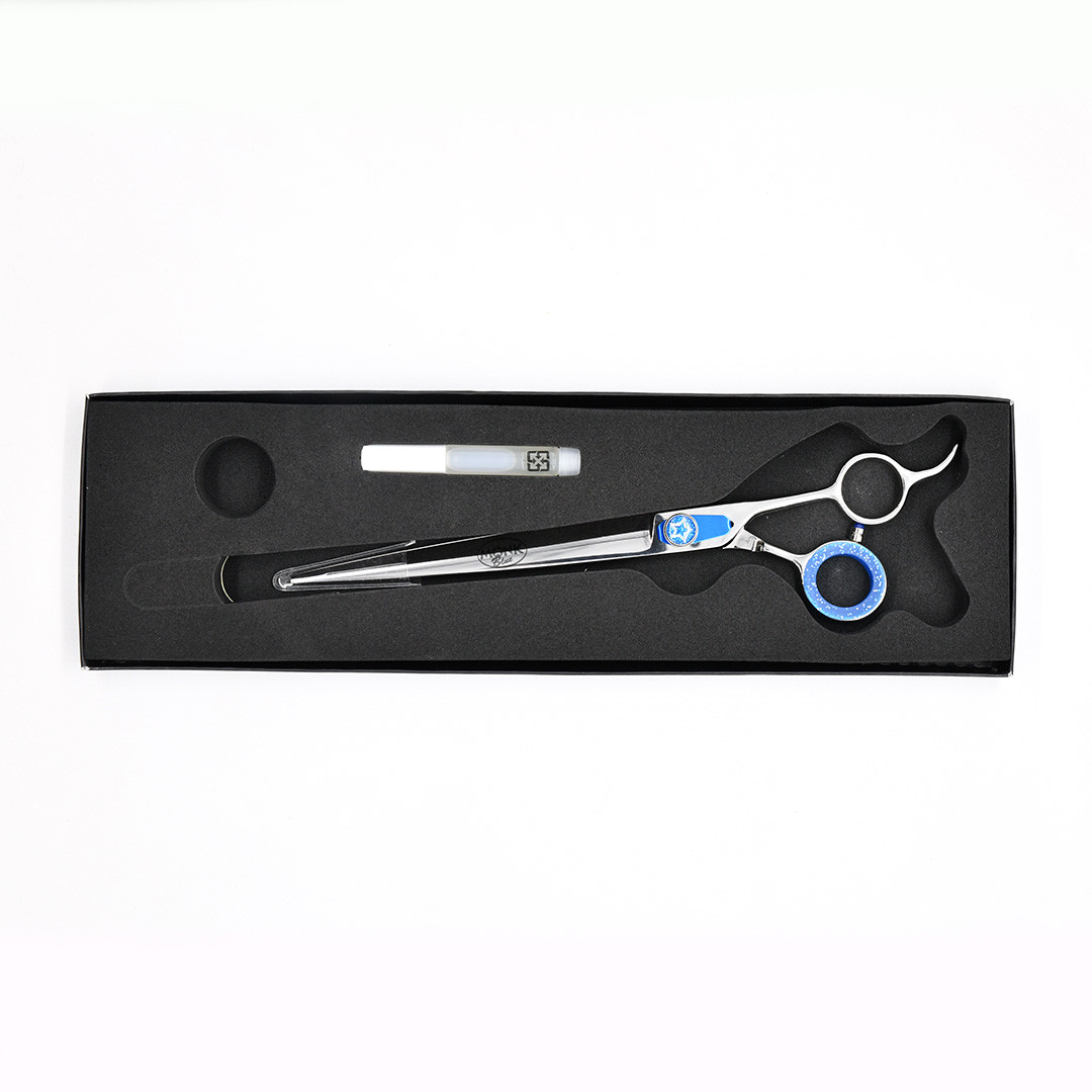 Monk Blue Straight Shear, 8.5 inch