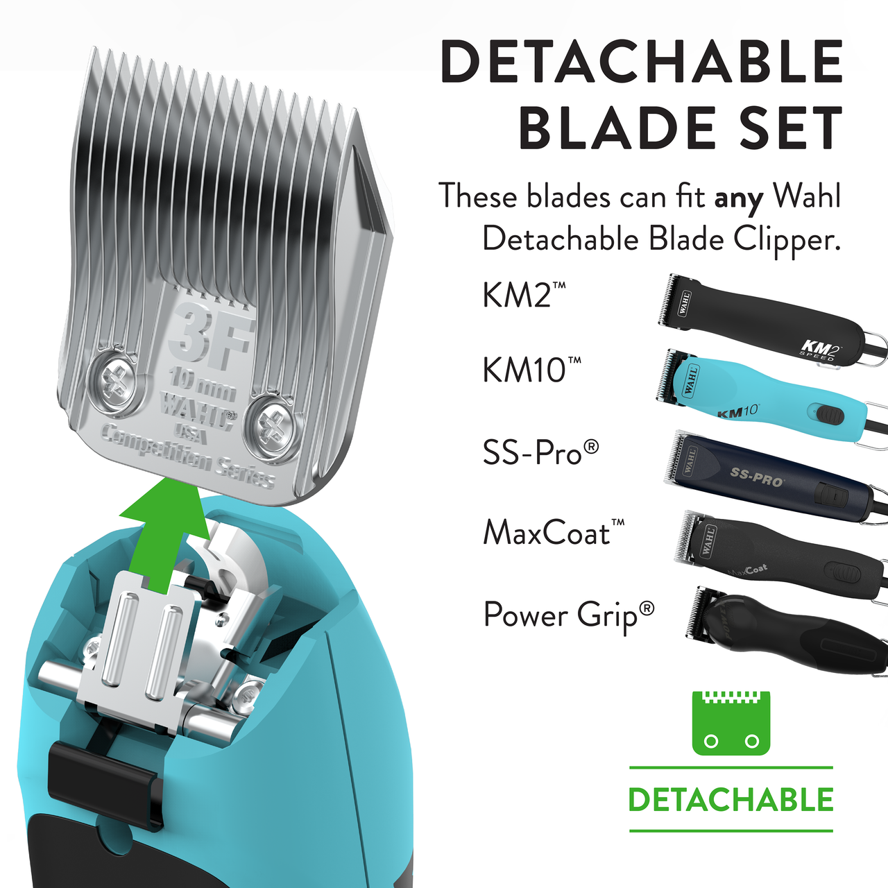 WAHL Competition Series Clipper Blade Size 3F Groomer's Choice