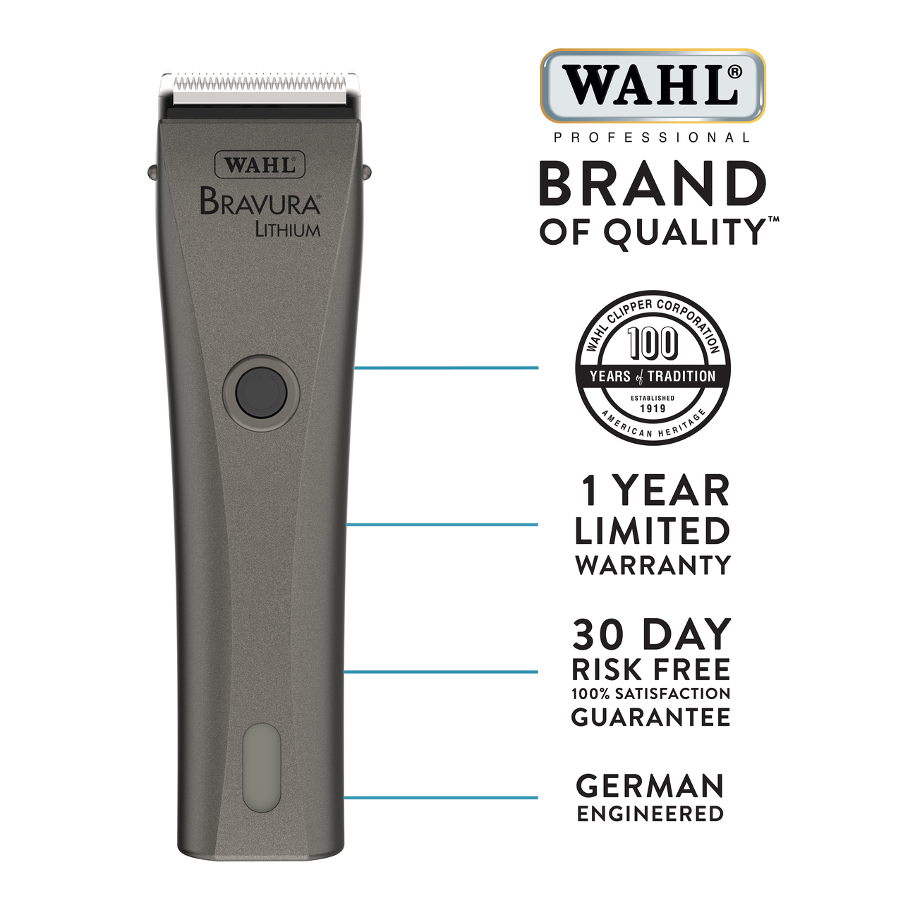 Wahl Lithium Ion Bravura Clipper | Groomer's Choice