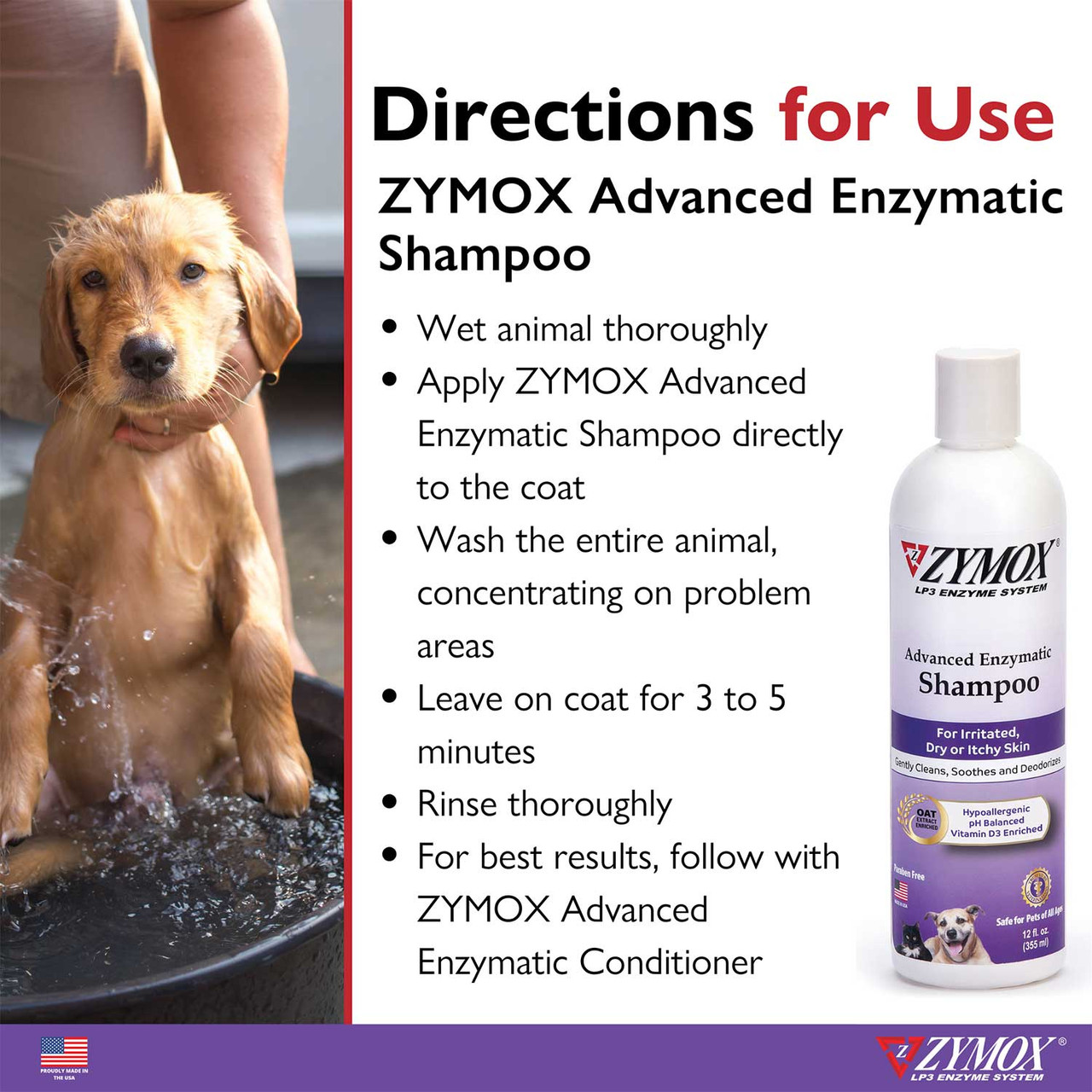 シャンプー DOCTOR'S CHOICE Cilamin Shampoo 240ml Zymox Shampoo w/ Vitamin D3 | Groomer's Choice