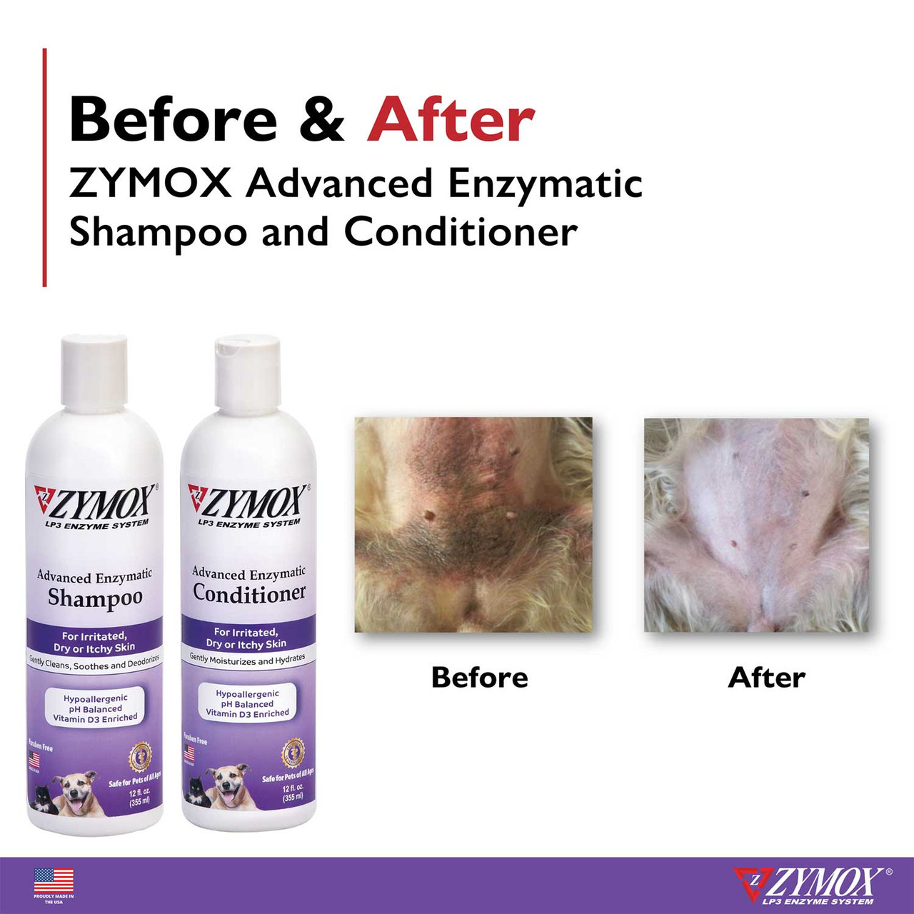 room shampoo本体&備品類 Zymox Shampoo w/ Vitamin D3 | Groomer's Choice