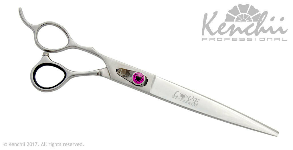 Kenchii Love Shears, Straight, 8 Inch, Left Handed