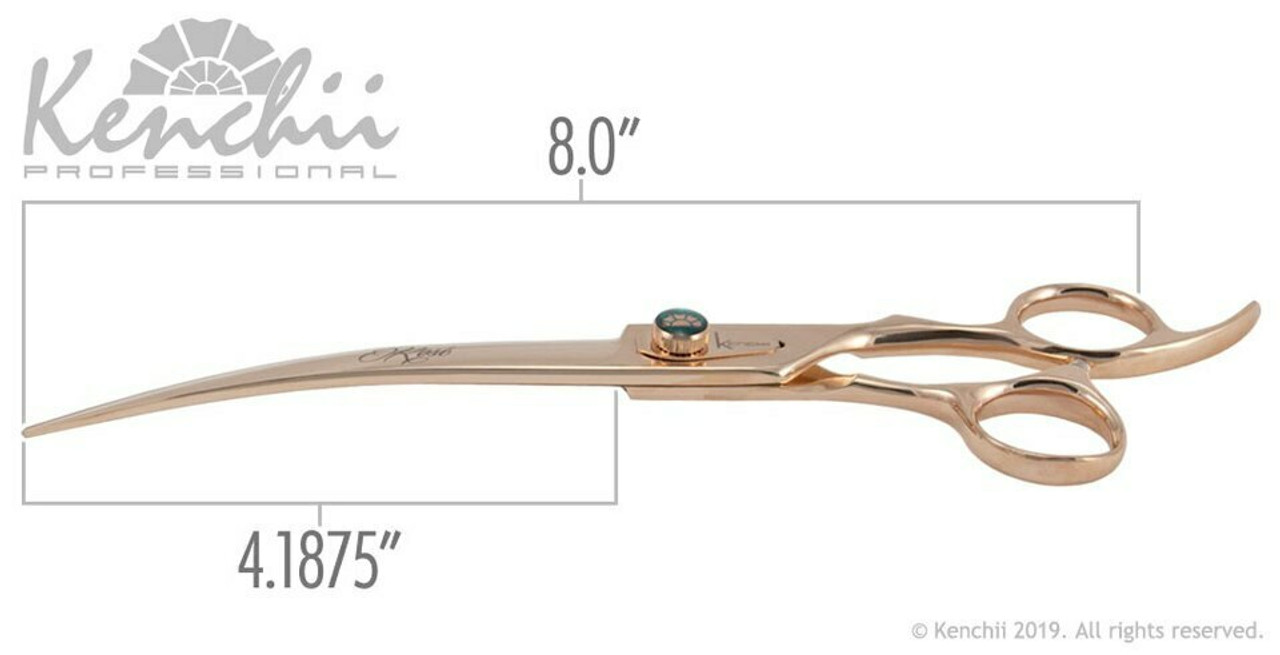 Kenchii Rose Gold 8 Curved Shear