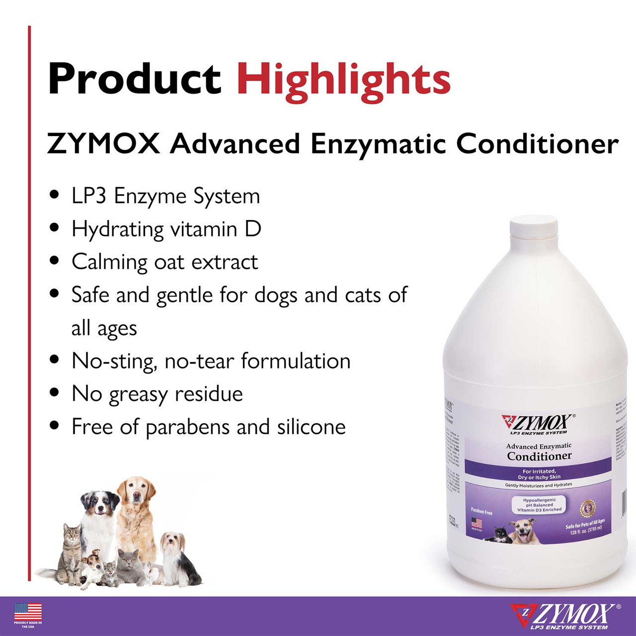 OS PET-Ⅱ 099 & OS PET-Ⅲ 099 Zymox Leave-On Conditioner w/ Vitamin D3