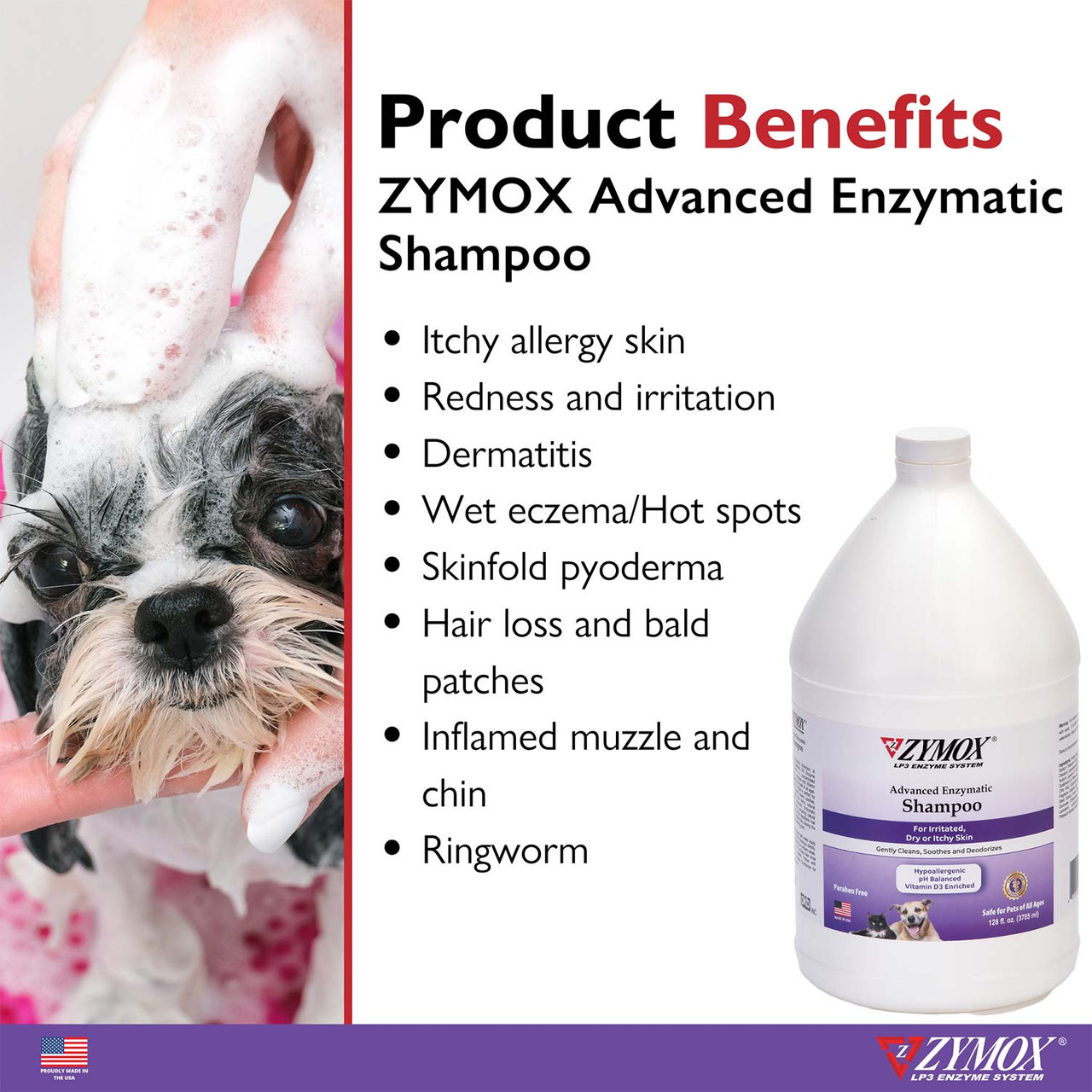 Zymox Shampoo w/ Vitamin D3 | Groomer's Choice