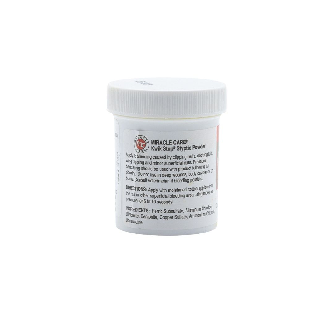 Miracle Care Kwik-Stop Styptic Powder, 1.5 oz. - GroomersChoice.com