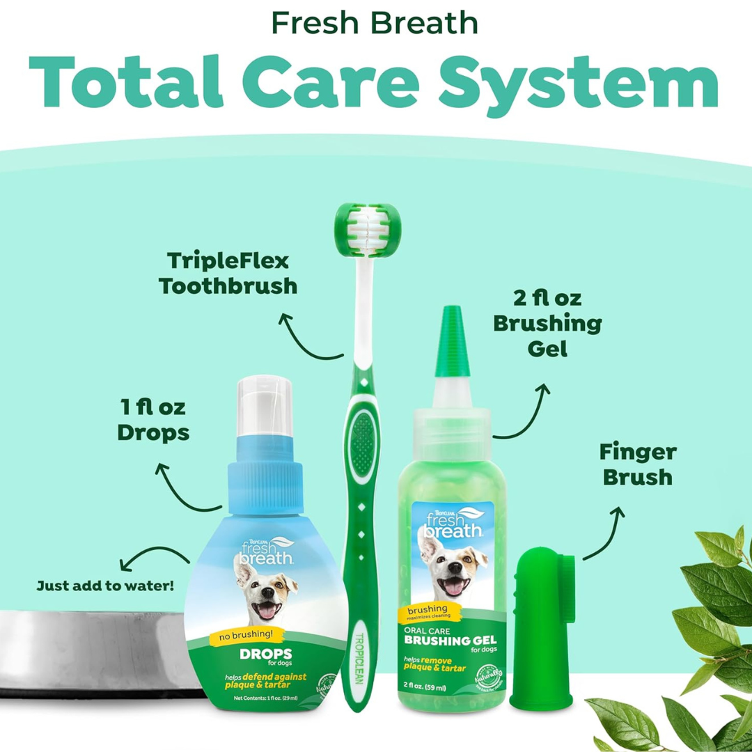 Tropiclean Fresh Breath Total Care Oral Kit for Small/Medium Dogs