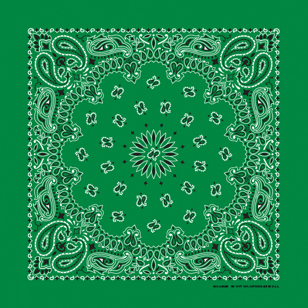 Bandana Kelly Green Paisley | 12 Pack | Groomer's Choice