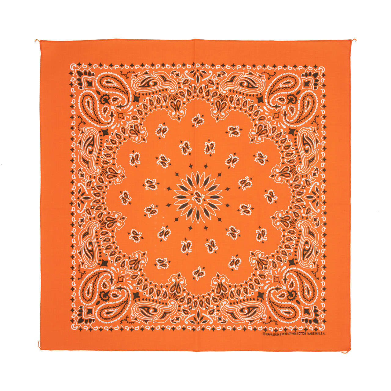 新品未使用 TIMEWORN CLOTHING BANDANA ORANGE Bandana Orange Paisley | 12 Pack | Groomer's Choice