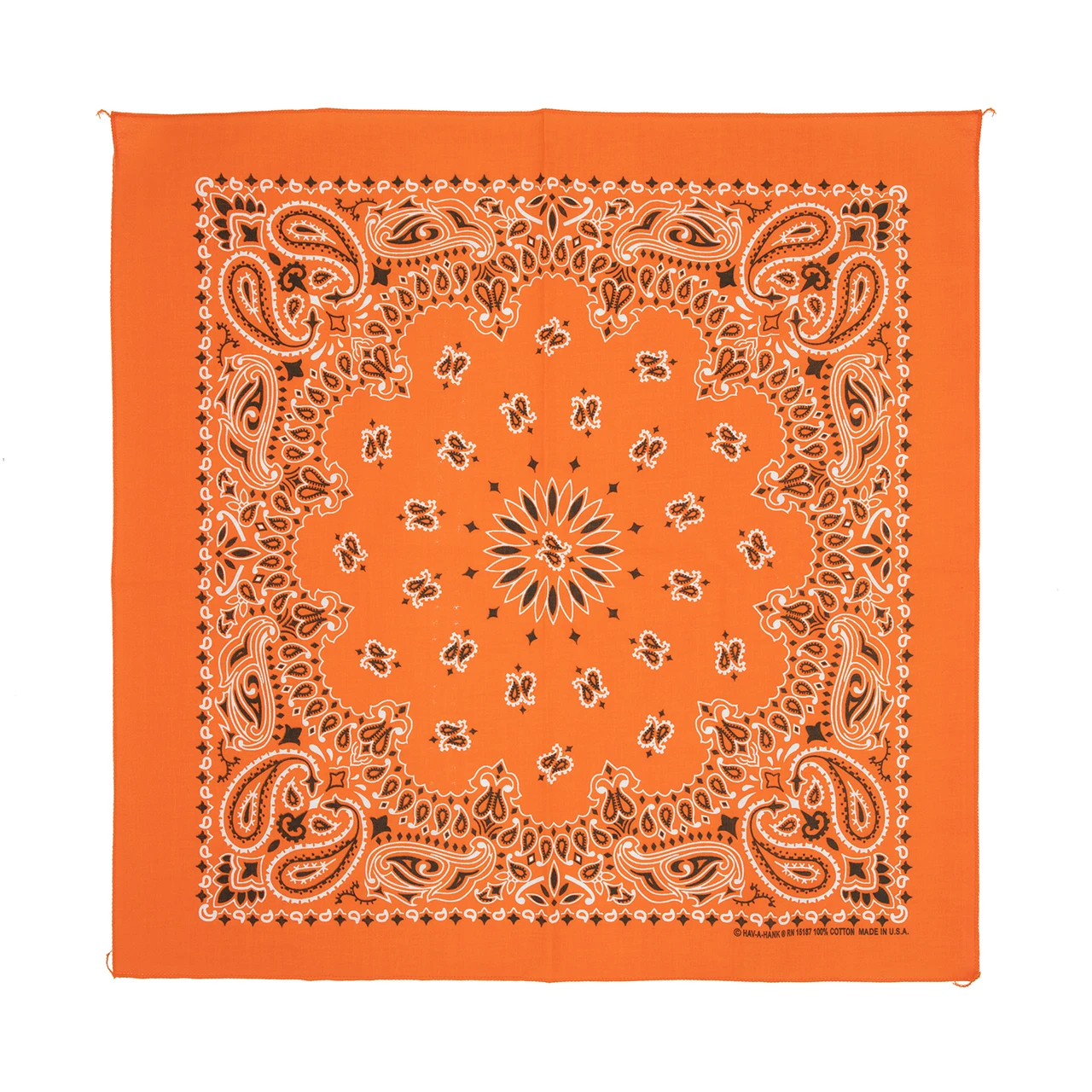 Bandana Orange Paisley | 12 Pack | Groomer